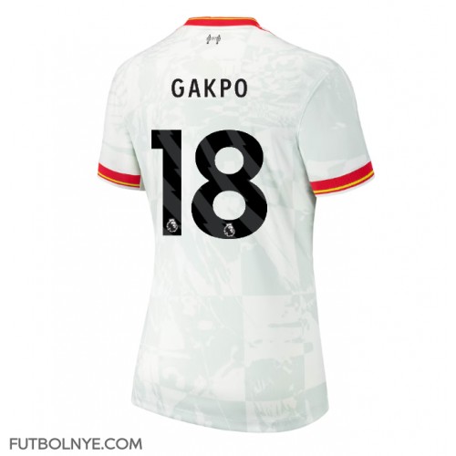 Camiseta Liverpool Cody Gakpo #18 Tercera Equipación para mujer 2024-25 manga corta